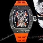 Swiss Copy Richard Mille RM66 Flying Tourbillon "Rockstar" Orange Rubber Band